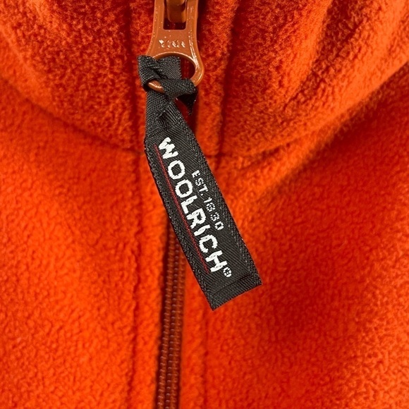 Woolrich Fleece Full Zip Jacket in‎ Orage Size Large - Picture 2 of 5